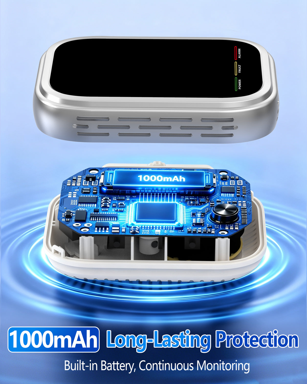 Radon Detector for Home and Basement, ±10% Accuracy, 6H First Reading | 3-in-1 Radon, Temp & Humidity, 3.5-in IPS Display, Wall Plug-In & Magnetic Mount, Audible & Visual Alerts, 385-Day History